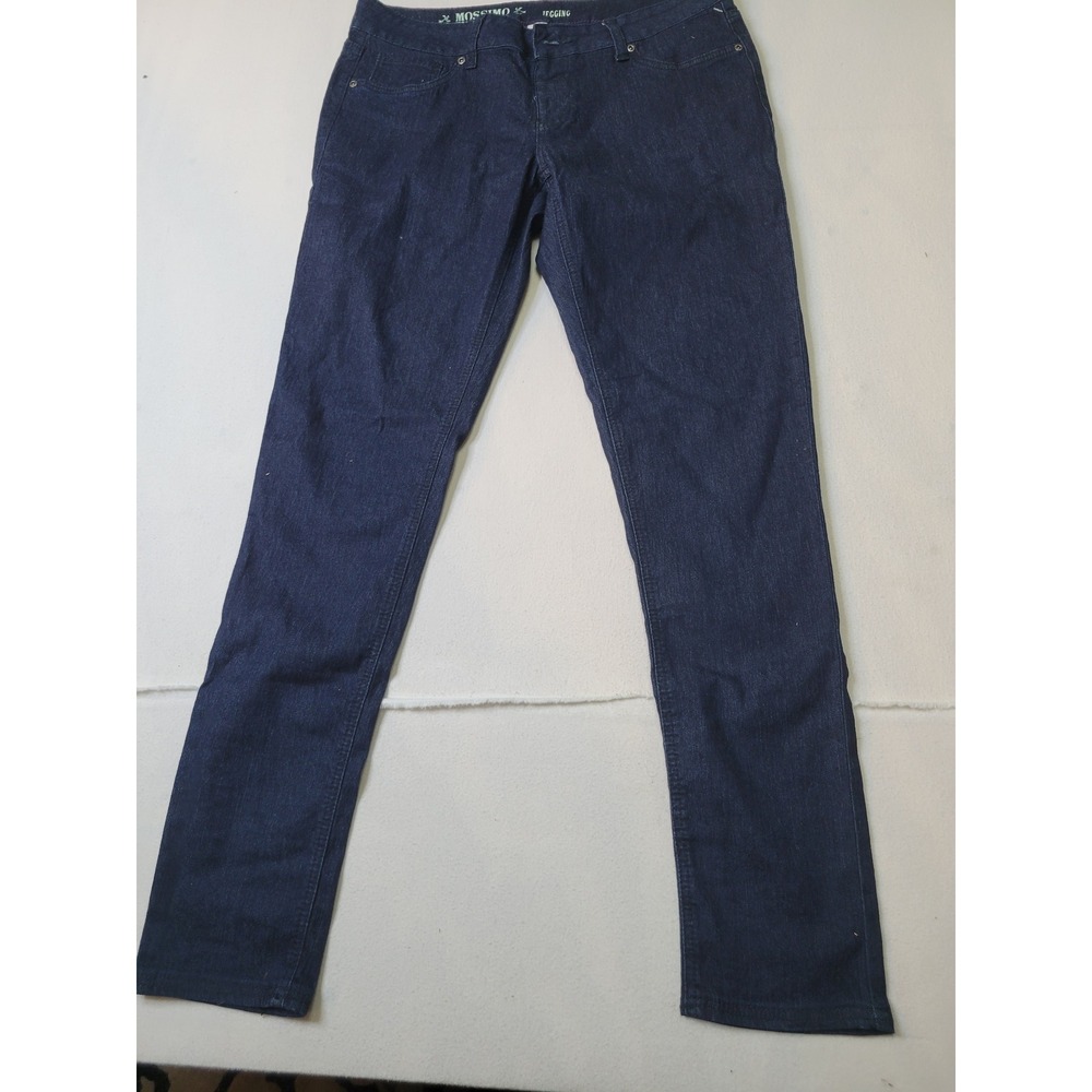 Mossimo Supply Co Womens Dark Wash Jegging Slim Fit Blue Denim JeansSize 15 1707
